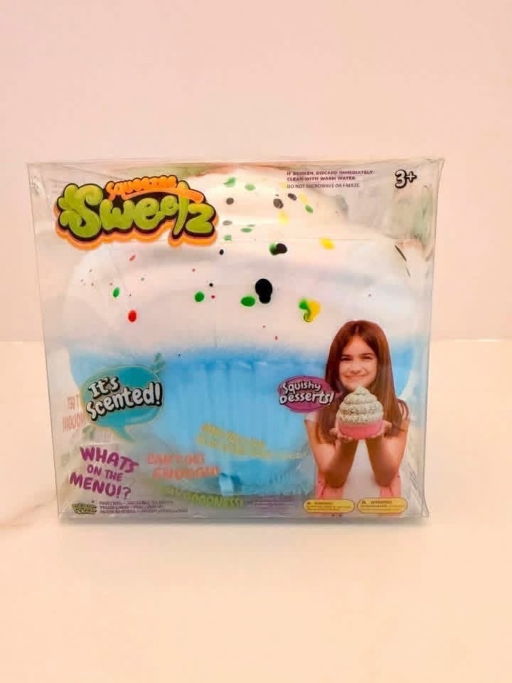 New PPNC BLUE Squeezee Sweetz Scented Cupcake Squishy Toy / Stress Relief